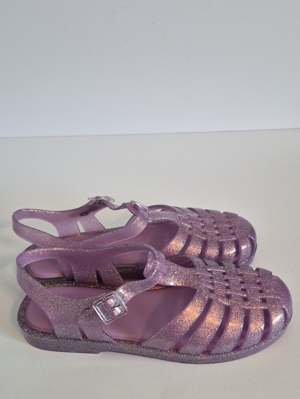 Melissa Possession Jelly Sandals Glitter Lilac Size 7 - Picture 6 of 8